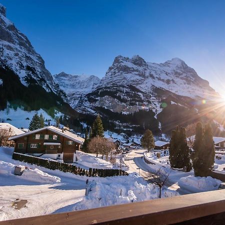 Atemberaubende Sicht Auf Eiger Nordwand Grindelwald Exterior foto